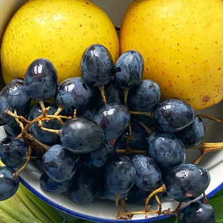 Obstschüssel, Trauben