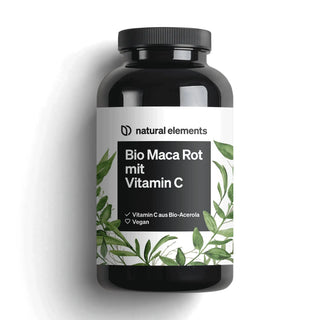 Bio Maca Rot mit Vitamin C von Natural Elements, Vegan