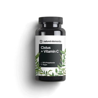 Cistus + Vitamin C Kapseln von natural elements, Abwehrkräfte im Winter, vegan