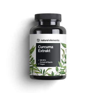 Curcuma-Extrakt von natural elements, Piperin, vegan