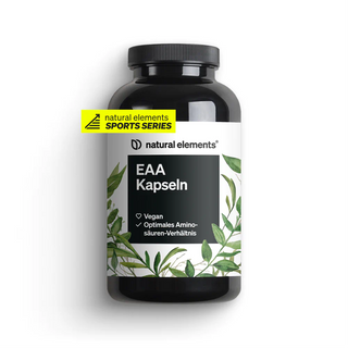 EAA Kapseln von natural elements, vegan, optimales Aminosäurenverhältnis SPORTS SERIES