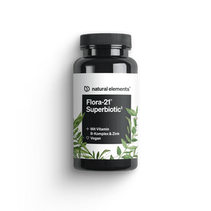Flora-21® Superbiotic von NATURAL ELEMENTS, Vitamin B-Komplex und Zink, Vegan 