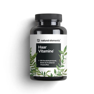Haar Vitamine von natural elements, mit Kreatin, Biotin & 21 Vitalstoffen