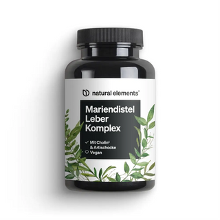 Mariendistel Leber Komplex von NATURAL ELEMENTS, vegan, Cholin, Artischocke