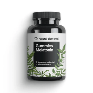 Gummies Melatonin von NATURAL ELEMENTS, vegan, zuckerfrei, Minzgeschmack