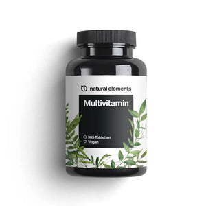 Multivitamin-Tabletten von natural elements, 365 Tabletten, vegan