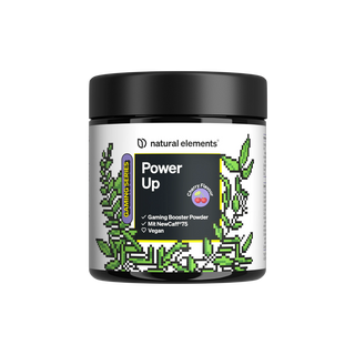 Power Up von Natural Elements, Gaming-Booster-Pulver in Kirschgeschmack, vegan