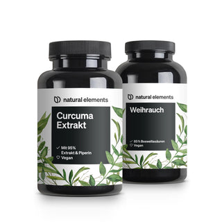 Curcuma Extrakt und Weihrauch, vegan