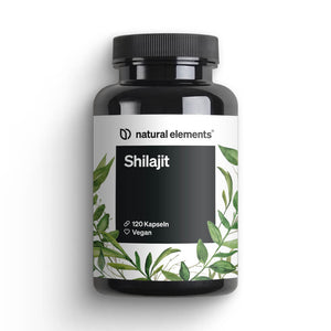 Shilajit Kapseln von NATURAL ELEMENTS, enthält 120 vegane Kapseln