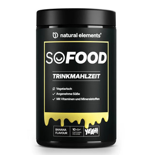 NATURAL ELEMENTS So Food Trinkmahlzeit Banane, vegetarisch, Flüssignahrung mit Vitaminen und Mineralstoffen.