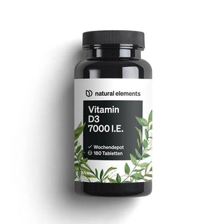 Vitamin D3 7000 I.E. Tabletten von natural elements Immunsystem und gesunde Haut