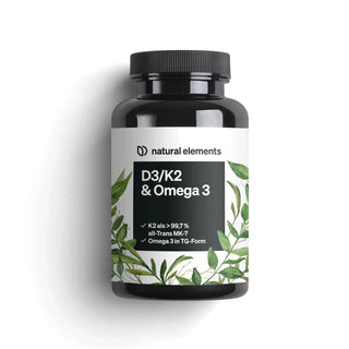 Vitamin D3/K2 & Omega 3 Kapseln von natural elements