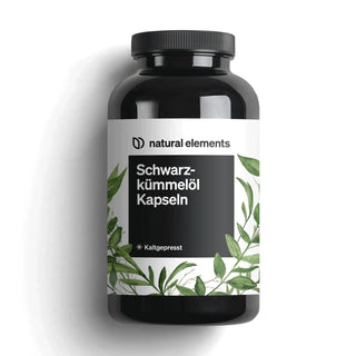 Schwarzkümmelöl Kapseln von natural elements, kaltgepresst